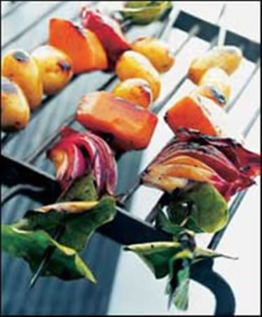 Recipes for vegetable kabobs
